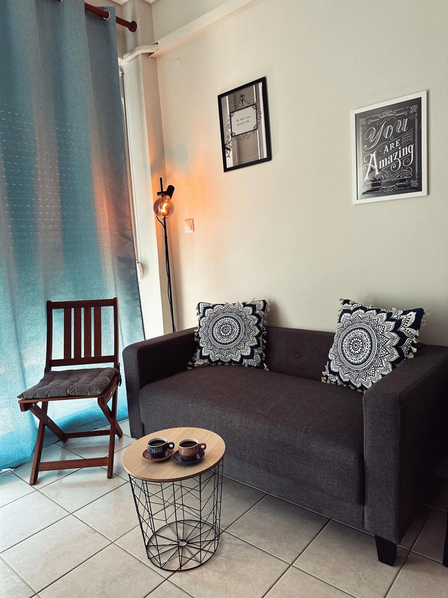 Homely Flat Near Airport Thessaloníki Exteriör bild